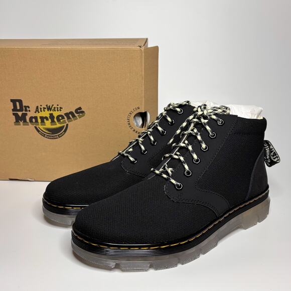 Dr. Martens Unisex Bonny Iced Chukka Boot in Black Superknit + Suede - Picture 1 of 11